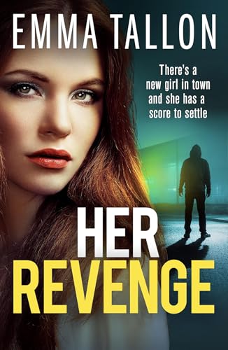 Book cover featuring a woman’s face and a hooded figure in the background.