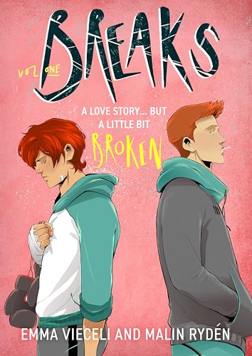Book cover for “Breaks Volume 1” featuring two young men with red hair.