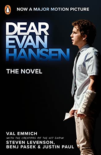 Book cover for “Dear Evan Hansen: The Novel” featuring a young man.