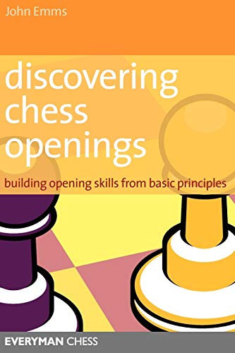 Chess book with black cover, white text, and strategic diagrams on interior pages.