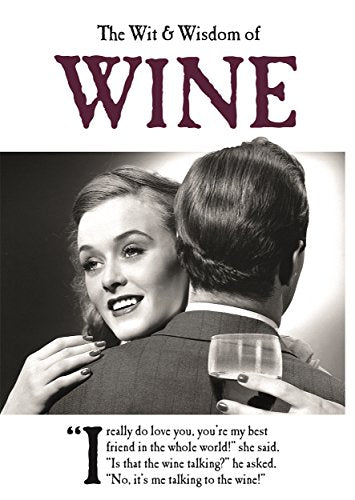 Book cover with vintage couple embracing and holding wine glasses.