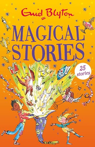 Book cover: "Magical Stories" by Enid Blyton, with colorful illustrated characters.