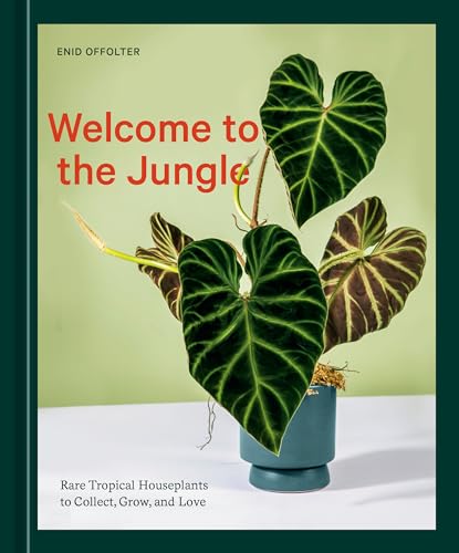 Book cover featuring a vibrant green and patterned philodendron plant.