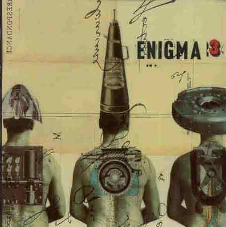 Album cover showing three figures from behind with mechanical headgear and back components.
