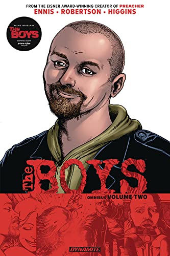 Comic book cover for "The Boys Omnibus Vol. 2" featuring a man's portrait.