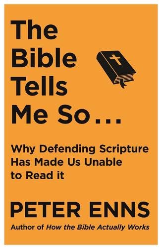 Book cover: orange background, black text, and a small Bible icon.