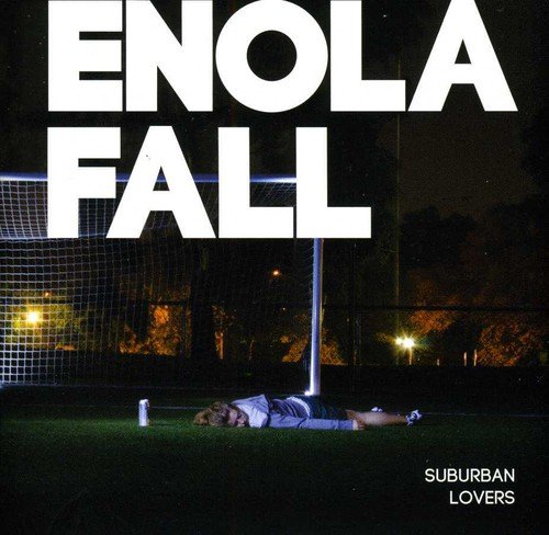 CD cover: "Enola Fall - Suburban Lovers" with couple on grass.