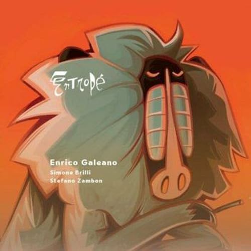 CD cover with abstract illustration of a face resembling a primate.