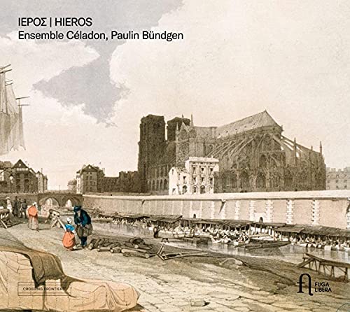 CD cover: historical sketch of a city with a cathedral and boats.
