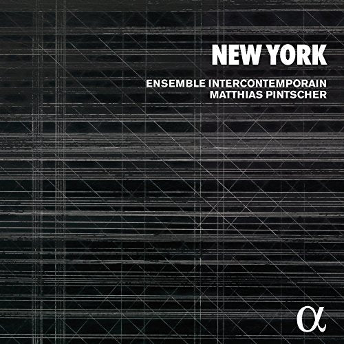 CD cover for "New York" by Ensemble Intercontemporain, abstract grid design.