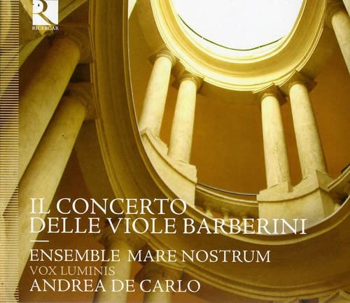 CD cover: Baroque architecture, text “Il Concerto Delle Viole Barberini”.