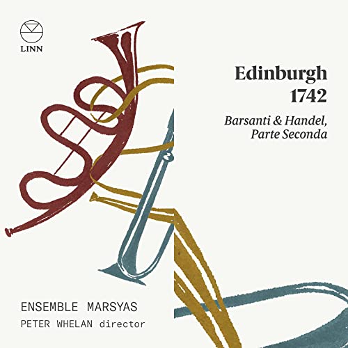 CD cover: abstract illustration of brass instruments with text "Edinburgh 1742".