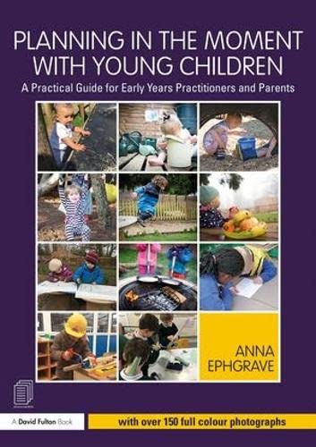Book cover with children playing outdoors and text: “Planning in the Moment.”