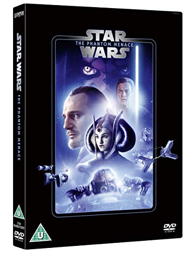 DVD case for Star Wars: Episode I – The Phantom Menace, featuring characters.