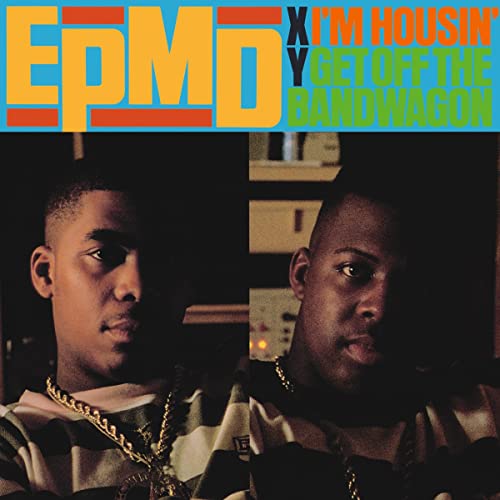 Vinyl record cover featuring two Black men and bold text.