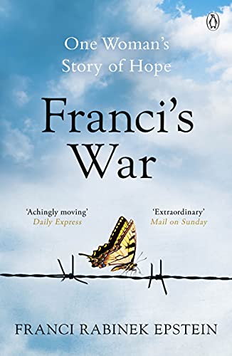 Book cover: "Franci's War" with a butterfly on barbed wire.