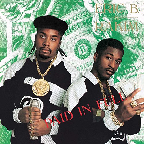 Eric B. & Rakim album cover featuring two men with gold jewelry.
