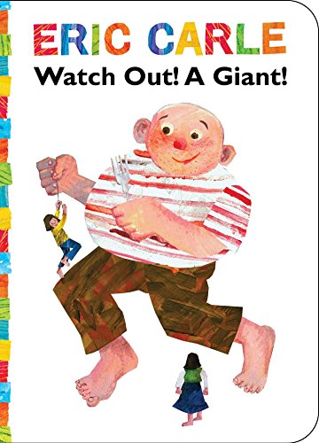 Collage illustration of a giant walking towards small people.