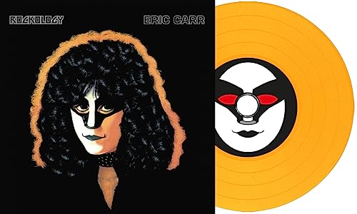Eric Carr album cover and orange vinyl record image.