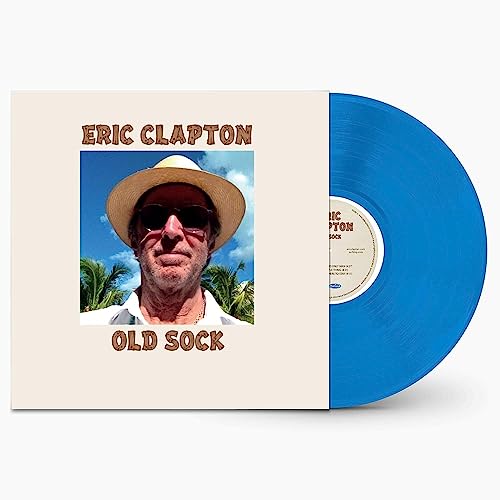 Eric Clapton Old Sock vinyl record cover with a blue vinyl disc.