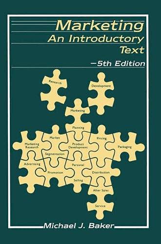 Dark teal book cover with puzzle pieces and text: "Marketing, 5th Edition.