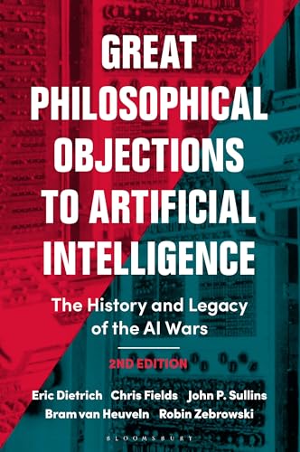 Book cover with bold white text: "Great Philosophical Objections to Artificial Intelligence.