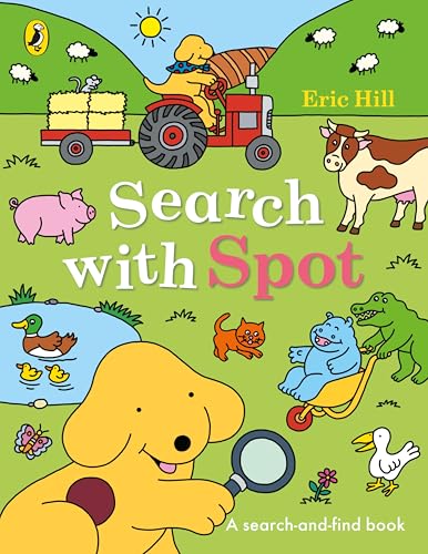 Colorful children’s book cover featuring Spot the dog and farm animals.