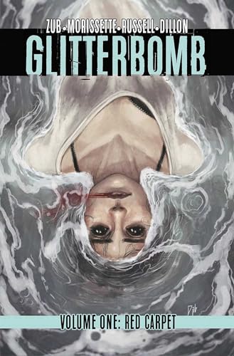 Comic book cover: distressed woman’s face emerging from swirling shapes.