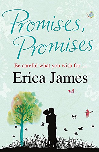 Book cover for Promises, Promises by Erica James showing a couple and butterflies.