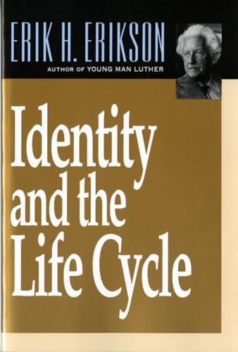 Book cover: “Identity and the Life Cycle” by Erik H. Erikson, with portrait.