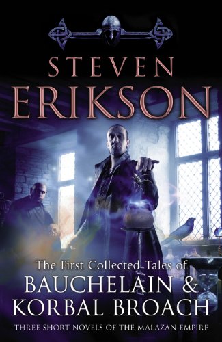 Book cover featuring two men in a dark room with a skull and raven.