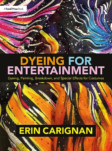 Book cover with colorful, striped, painted fabric and bold title text.