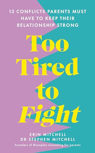 Book cover titled Too Tired to Fight with yellow text on purple and teal background.