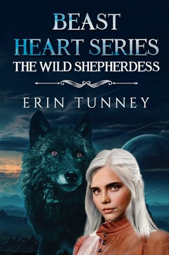 Book cover featuring a woman and wolf against a twilight sky.