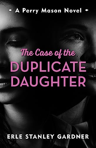 Book cover: “The Case of the Duplicate Daughter” with a woman’s face.