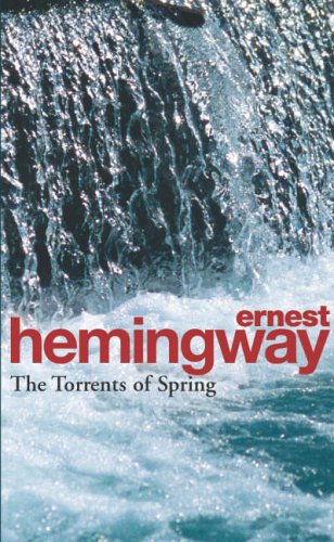 Book cover: rushing water with “Ernest Hemingway” and title text.