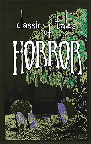 Book cover: "Classic Tales of Horror" with a spooky graveyard scene.