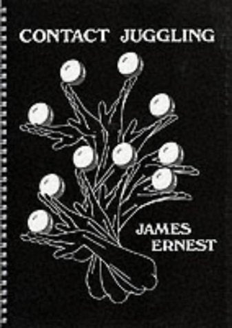Black and white cover of "Contact Juggling" book with hand and balls.