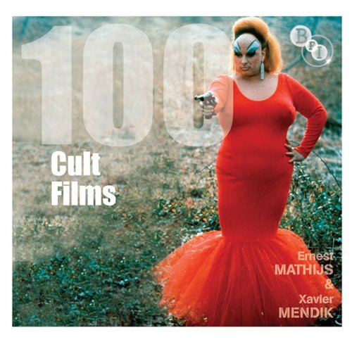 Book cover: "100 Cult Films" featuring Divine in a red dress.