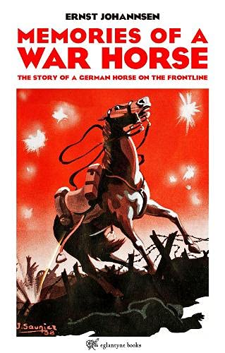 Book cover depicting a horse and rider silhouetted against a fiery, war-torn landscape.