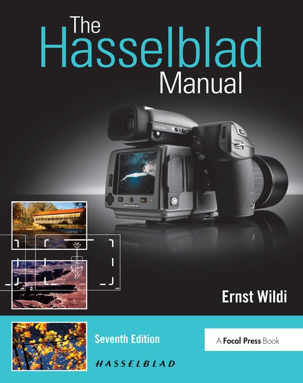Book cover for "The Hasselblad Manual" featuring a Hasselblad camera.