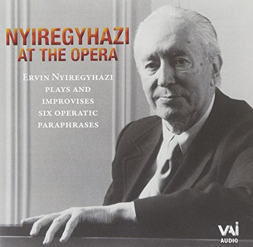 CD cover featuring a portrait of pianist Ervin Nyiregházi in black and white.