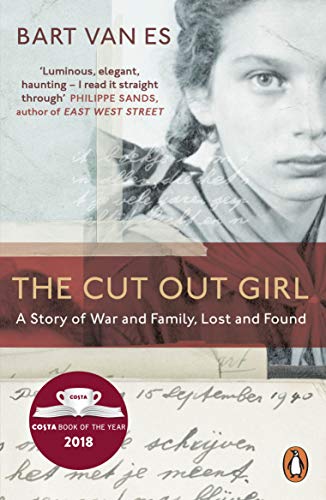 Book cover: black and white portrait of a girl with handwritten text overlay.