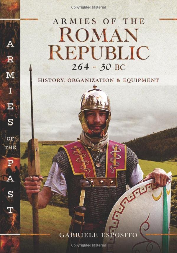 Book cover depicting a Roman soldier in full armor, with title and author.