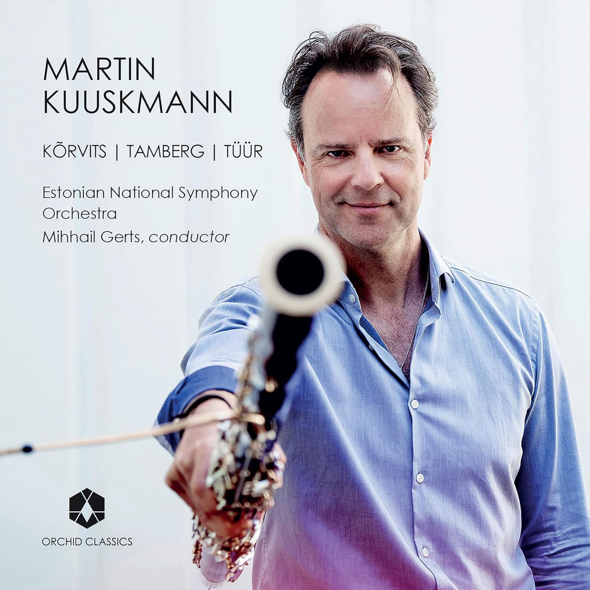 CD cover featuring conductor Mihhail Gerts and composers' names.