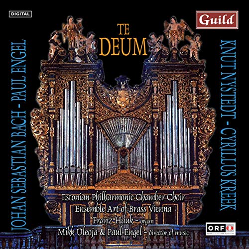 CD cover featuring a gilded baroque organ with angelic figures above.