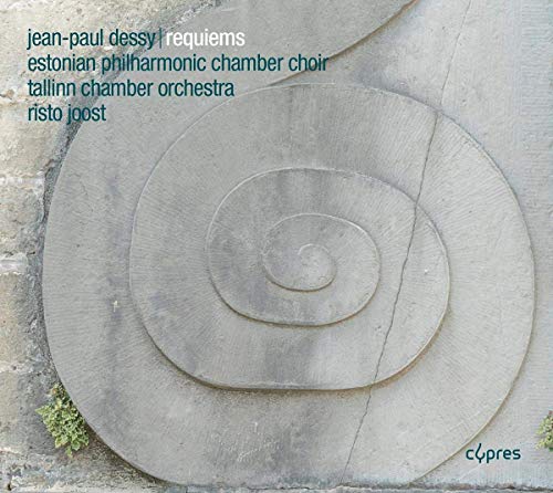 CD cover with a stone spiral design and text listing musical performers.