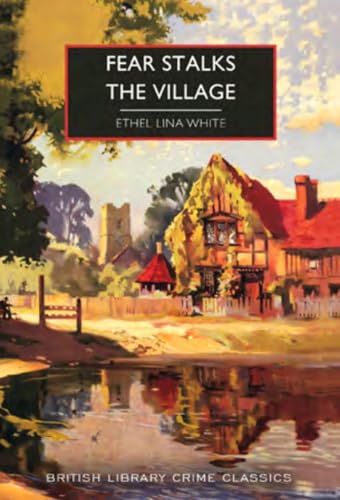 Book cover: village scene with red-roofed buildings and dark text.