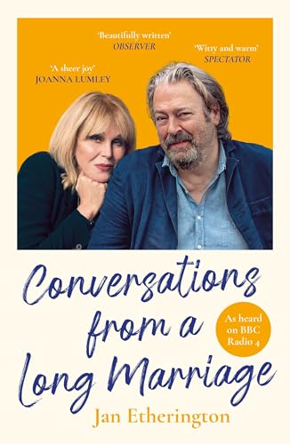 Book cover featuring Joanna Lumley and Roger Allam, “Conversations from a Long Marriage.”