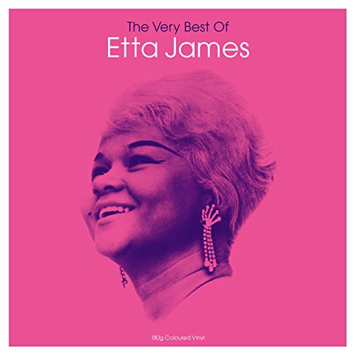 Album cover featuring a magenta-toned portrait of Etta James on a pink background.